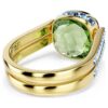 Chroma-ring med puteformet slipning, flerfarget, gullbelagt