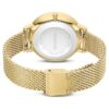Clarica-klokke, sveitsiskprodusert, metallarmbånd, gullfarget, gullfarget finish