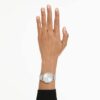 Clarica-klokke, sveitsiskprodusert, metallarmbånd, sølvfarget, rustfritt stål Clarica-klokke, sveitsiskprodusert, metallarmbånd, sølvfarget, rustfritt stål