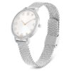 Clarica-klokke, sveitsiskprodusert, metallarmbånd, sølvfarget, rustfritt stål Clarica-klokke, sveitsiskprodusert, metallarmbånd, sølvfarget, rustfritt stål