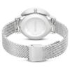 Clarica-klokke, sveitsiskprodusert, metallarmbånd, sølvfarget, rustfritt stål Clarica-klokke, sveitsiskprodusert, metallarmbånd, sølvfarget, rustfritt stål