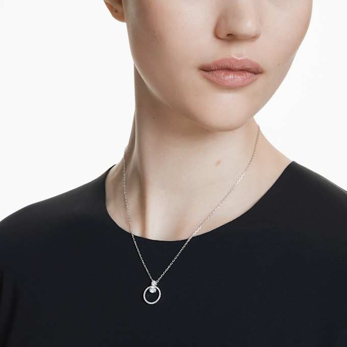 Constella anheng med pavé, rundslipt, hvit, rhodiumbelagt Constella anheng med pavé, rundslipt, hvit, rhodiumbelagt