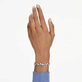 Constella-armbånd med blandede slipinger, blått, rhodiumbelagt Constella-armbånd med blandede slipinger, blått, rhodiumbelagt