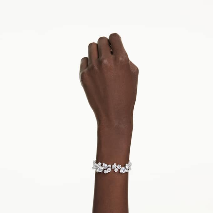Constella-armbånd med blandede slipinger, hvitt, rhodiumbelagt Constella-armbånd med blandede slipinger, hvitt, rhodiumbelagt