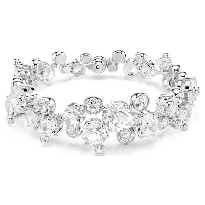 Constella-armbånd med blandede slipinger, hvitt, rhodiumbelagt Constella-armbånd med blandede slipinger, hvitt, rhodiumbelagt