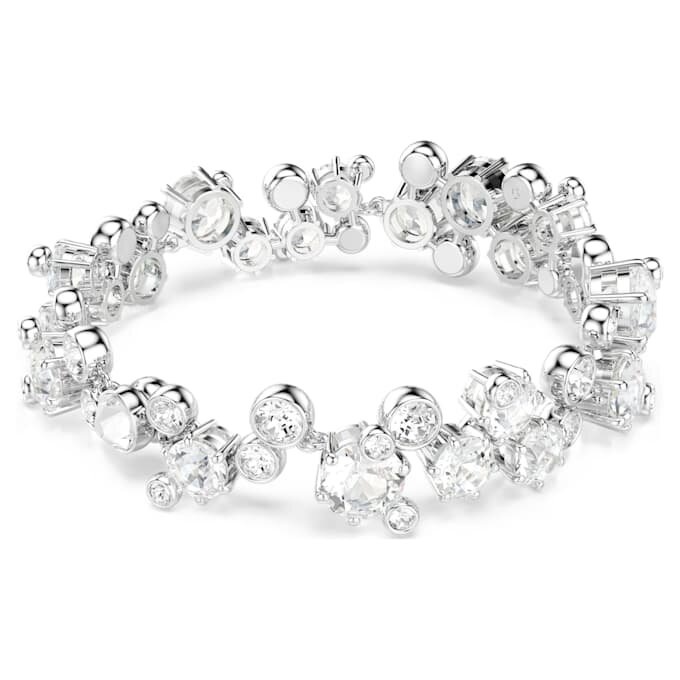 Constella-armbånd med blandede slipinger, hvitt, rhodiumbelagt Constella-armbånd med blandede slipinger, hvitt, rhodiumbelagt