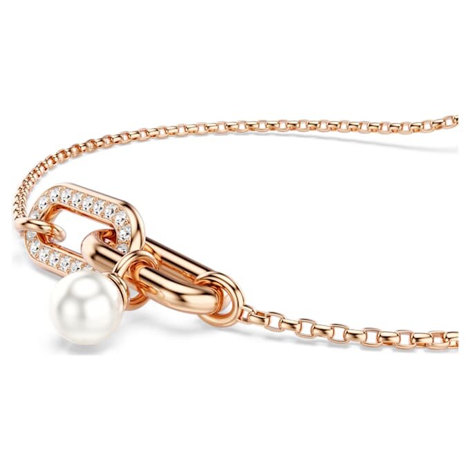 Constella-armbånd med krystallperle, rundslipt, hvit, rosagullbelagt Constella-armbånd med krystallperle, rundslipt, hvit, rosagullbelagt