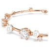 Constella-armbånd med krystallperler, runde slipninger, hvitt, rosagullbelagt Constella-armbånd med krystallperler, runde slipninger, hvitt, rosagullbelagt
