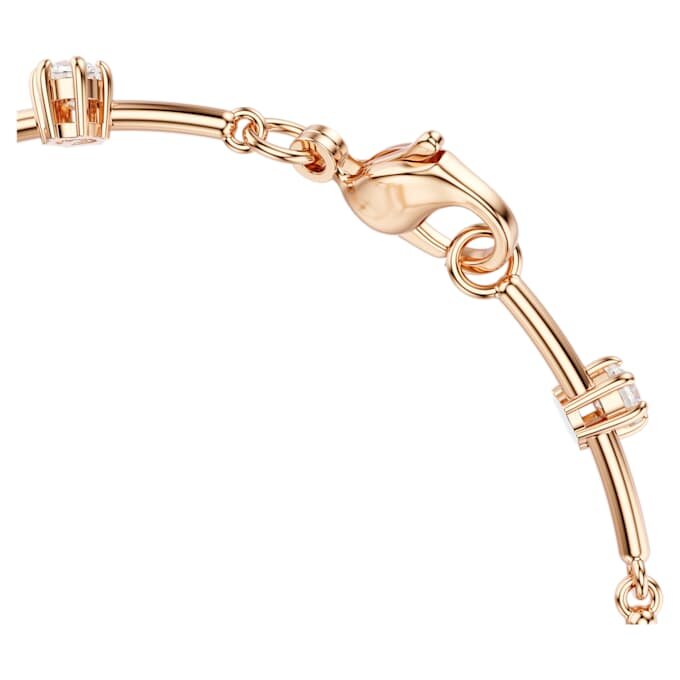 Constella-armbånd med krystallperler, runde slipninger, hvitt, rosagullbelagt Constella-armbånd med krystallperler, runde slipninger, hvitt, rosagullbelagt