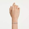 Constella armbånd, rundslipt, dansende stein, hvit, rhodiumbelagt Constella armbånd, rundslipt, dansende stein, hvit, rhodiumbelagt