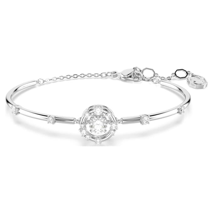 Constella armbånd, rundslipt, dansende stein, hvit, rhodiumbelagt Constella armbånd, rundslipt, dansende stein, hvit, rhodiumbelagt