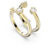 Constella-ringsett (2), rundslipt, hvit, gullbelagt Constella-ringsett (2), rundslipt, hvit, gullbelagt