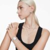 Constella åpen ring med krystallperler, runde slipninger, hvit, rhodiumbelagt Constella åpen ring med krystallperler, runde slipninger, hvit, rhodiumbelagt