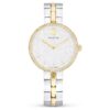 Cosmopolitan-klokke, sveitsiskprodusert, metallarmbånd, sølvfarget, blandet metallfinish