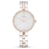 Cosmopolitan-klokke, sveitsiskprodusert, metallarmbånd, sølvfarget, blandet metallfinish