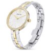 Cosmopolitan-klokke, sveitsiskprodusert, metallarmbånd, sølvfarget, blandet metallfinish