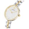 Cosmopolitan-klokke, sveitsiskprodusert, metallarmbånd, sølvfarget, blandet metallfinish