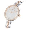 Cosmopolitan-klokke, sveitsiskprodusert, metallarmbånd, sølvfarget, blandet metallfinish