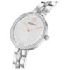 Cosmopolitan-klokke, sveitsiskprodusert, metallarmbånd, sølvfarget, rustfritt stål Cosmopolitan-klokke, sveitsiskprodusert, metallarmbånd, sølvfarget, rustfritt stål