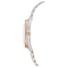 Crystalline Aura-klokke, sveitsiskprodusert, metallarmbånd, rosagullfarget, blandet metallfinish Crystalline Aura-klokke, sveitsiskprodusert, metallarmbånd, rosagullfarget, blandet metallfinish