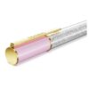 Crystalline ballpoint pen in rosa, gullbelagt