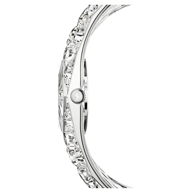 Curiosa armbåndsur med krystallarmbånd, sølvfarget, rustfritt stål Curiosa armbåndsur med krystallarmbånd, sølvfarget, rustfritt stål