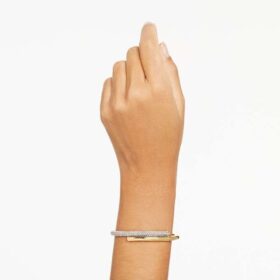 Dextera armbånd med magnetlås, hvit, gullfarget