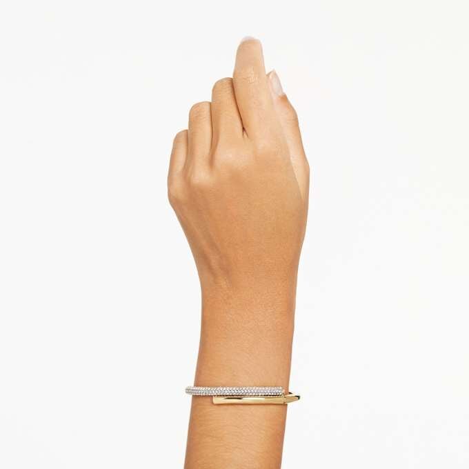 Dextera armbånd med magnetlås, hvit, gullfarget Dextera armbånd med magnetlås, hvit, gullfarget