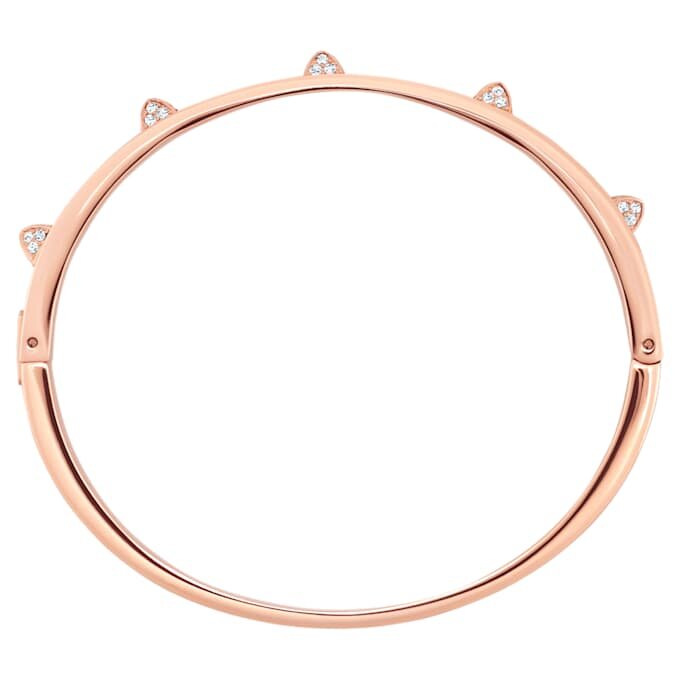 Dextera armbånd med pavé, hvit, rosagullbelagt Dextera armbånd med pavé, hvit, rosagullbelagt