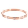 Dextera armbånd med pavé, hvit, rosagullbelagt Dextera armbånd med pavé, hvit, rosagullbelagt