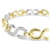 Dextera-armbånd med rundslipte krystaller, hvitt, blandet metallfinish Dextera-armbånd med rundslipte krystaller, hvitt, blandet metallfinish
