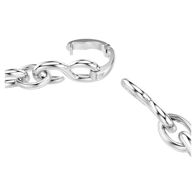 Dextera-armbånd med rundslipte krystaller, hvitt, rhodiumbelagt Dextera-armbånd med rundslipte krystaller, hvitt, rhodiumbelagt