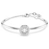 Dextera-armbånd med rundslipte steiner, hvitt, rhodiumbelagt Dextera-armbånd med rundslipte steiner, hvitt, rhodiumbelagt