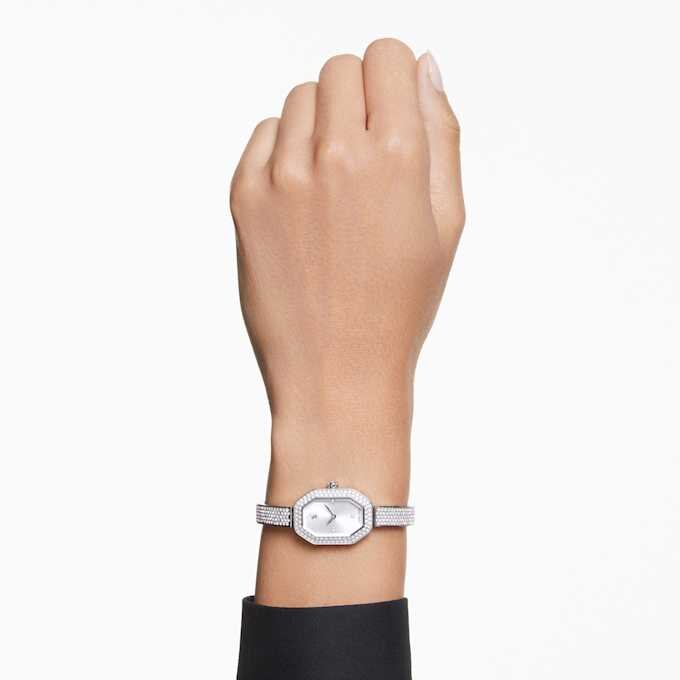 Dextera armbåndsur, sveitsiskprodusert, metallarmbånd, sølvfarget, rustfritt stål Dextera armbåndsur, sveitsiskprodusert, metallarmbånd, sølvfarget, rustfritt stål