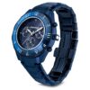 Dextera Chrono-klokke 39 mm, sveitsiskprodusert, metallarmbånd, blå, blå finish Dextera Chrono-klokke 39 mm, sveitsiskprodusert, metallarmbånd, blå, blå finish