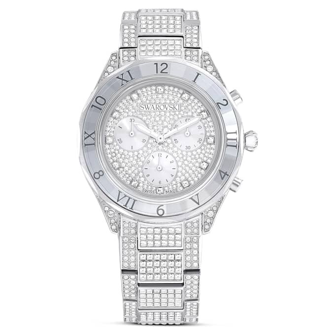 Dextera Lux-klokke, sveitsiskprodusert, metallarmbånd, sølvfarget, rustfritt stål Dextera Lux-klokke, sveitsiskprodusert, metallarmbånd, sølvfarget, rustfritt stål