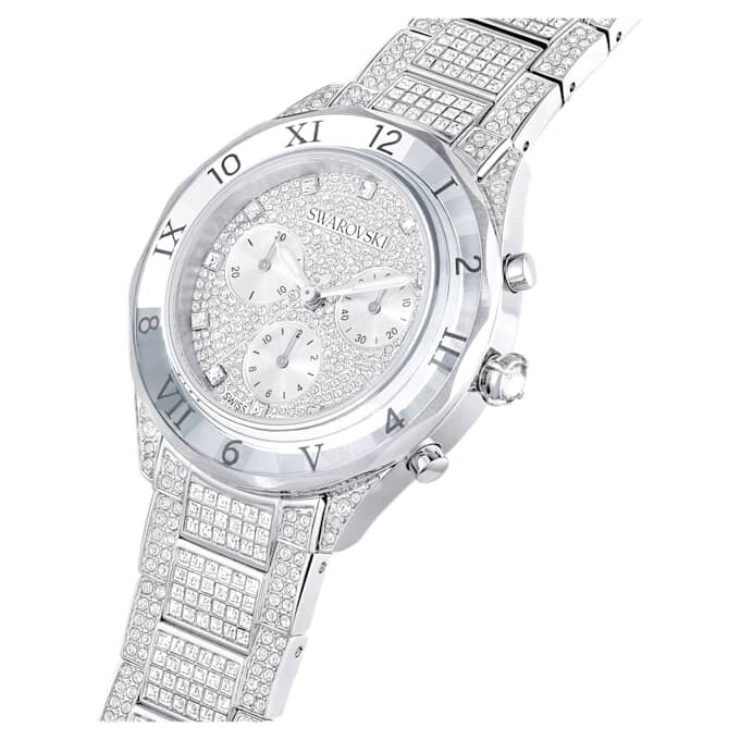 Dextera Lux-klokke, sveitsiskprodusert, metallarmbånd, sølvfarget, rustfritt stål Dextera Lux-klokke, sveitsiskprodusert, metallarmbånd, sølvfarget, rustfritt stål