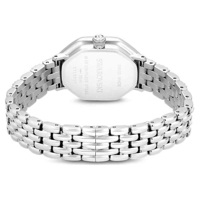 Dextera Octagon-klokke, sveitsiskprodusert, metallarmbånd, sølvfarget, rustfritt stål Dextera Octagon-klokke, sveitsiskprodusert, metallarmbånd, sølvfarget, rustfritt stål