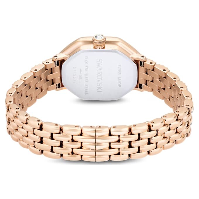 Dextera Octagon-klokke – Swiss Made, metallarmbånd, gullfarget, rosagullfarget finish Dextera Octagon-klokke – Swiss Made, metallarmbånd, gullfarget, rosagullfarget finish