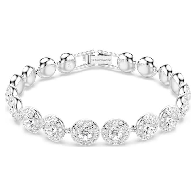 En Angelic-armbånd, rundslipt, hvitt, rhodiumbelagt En Angelic-armbånd, rundslipt, hvitt, rhodiumbelagt