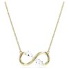 Eternity-anheng med laboratoriedyrkede diamanter 0,35 karat totalt, blandede former, 14K gult gull