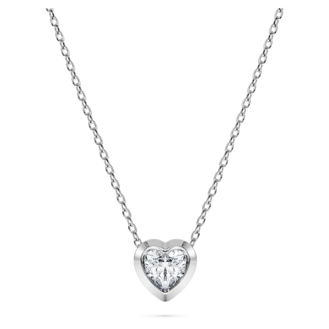 Eternity-anheng med laboratoriedyrkede diamanter på totalt 0,5 karat, hjerteform, sterlingsølv Eternity-anheng med laboratoriedyrkede diamanter på totalt 0,5 karat, hjerteform, sterlingsølv