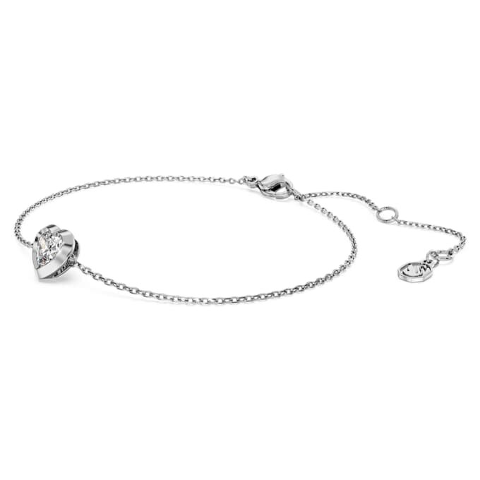 Eternity-armbånd med laboratoriedyrkede diamanter på totalt 0,5 karat, hjerteform, sterlingsølv Eternity-armbånd med laboratoriedyrkede diamanter på totalt 0,5 karat, hjerteform, sterlingsølv