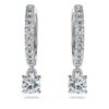 Eternity Drop-øredobber med laboratoriedyrkede diamanter 0,7 karat totalt, rund form, 14K hvitt gull