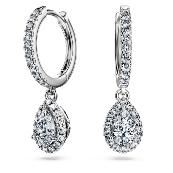 Eternity Drop-øredobber med laboratoriedyrkede diamanter på totalt 1,25 karat, pæreform, 14K hvitt gull Eternity Drop-øredobber med laboratoriedyrkede diamanter på totalt 1,25 karat, pæreform, 14K hvitt gull