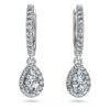 Eternity Drop-øredobber med laboratoriedyrkede diamanter på totalt 1,25 karat, pæreform, 14K hvitt gull Eternity Drop-øredobber med laboratoriedyrkede diamanter på totalt 1,25 karat, pæreform, 14K hvitt gull