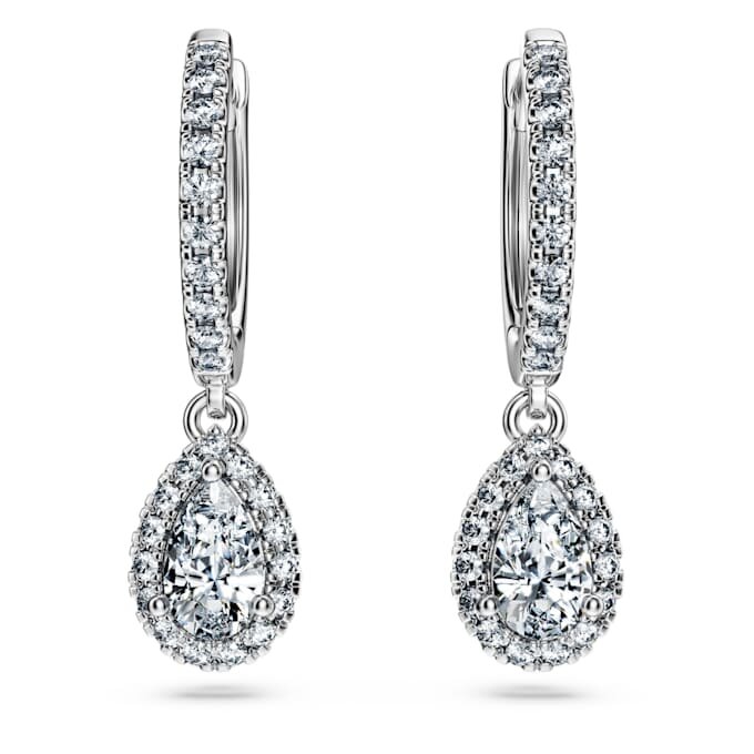 Eternity Drop-øredobber med laboratoriedyrkede diamanter på totalt 1,25 karat, pæreform, 14K hvitt gull Eternity Drop-øredobber med laboratoriedyrkede diamanter på totalt 1,25 karat, pæreform, 14K hvitt gull