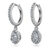 Eternity Drop-øredobber med laboratoriedyrkede diamanter på totalt 1,25 karat, pæreform, 14K hvitt gull Eternity Drop-øredobber med laboratoriedyrkede diamanter på totalt 1,25 karat, pæreform, 14K hvitt gull