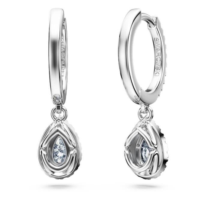 Eternity Drop-øredobber med laboratoriedyrkede diamanter på totalt 1,25 karat, pæreform, 14K hvitt gull Eternity Drop-øredobber med laboratoriedyrkede diamanter på totalt 1,25 karat, pæreform, 14K hvitt gull