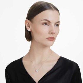 Eternity Halo-øredobber med laboratoriedyrkede diamanter, totalt 2 karat, rund form, 14K hvitt gull